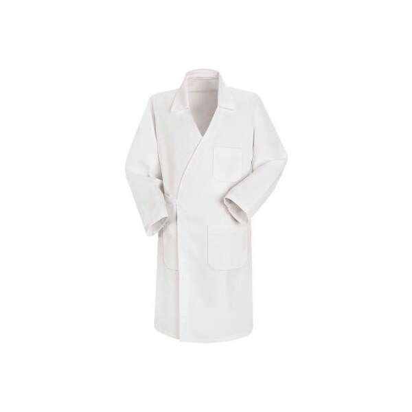 Red Kap Unisex Butcher Wrap, White, Polyester/Combed Cotton, 2XL